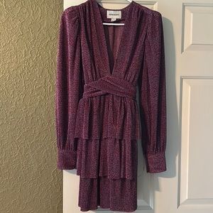 Sabina Musayev dress, size M, blue & purple